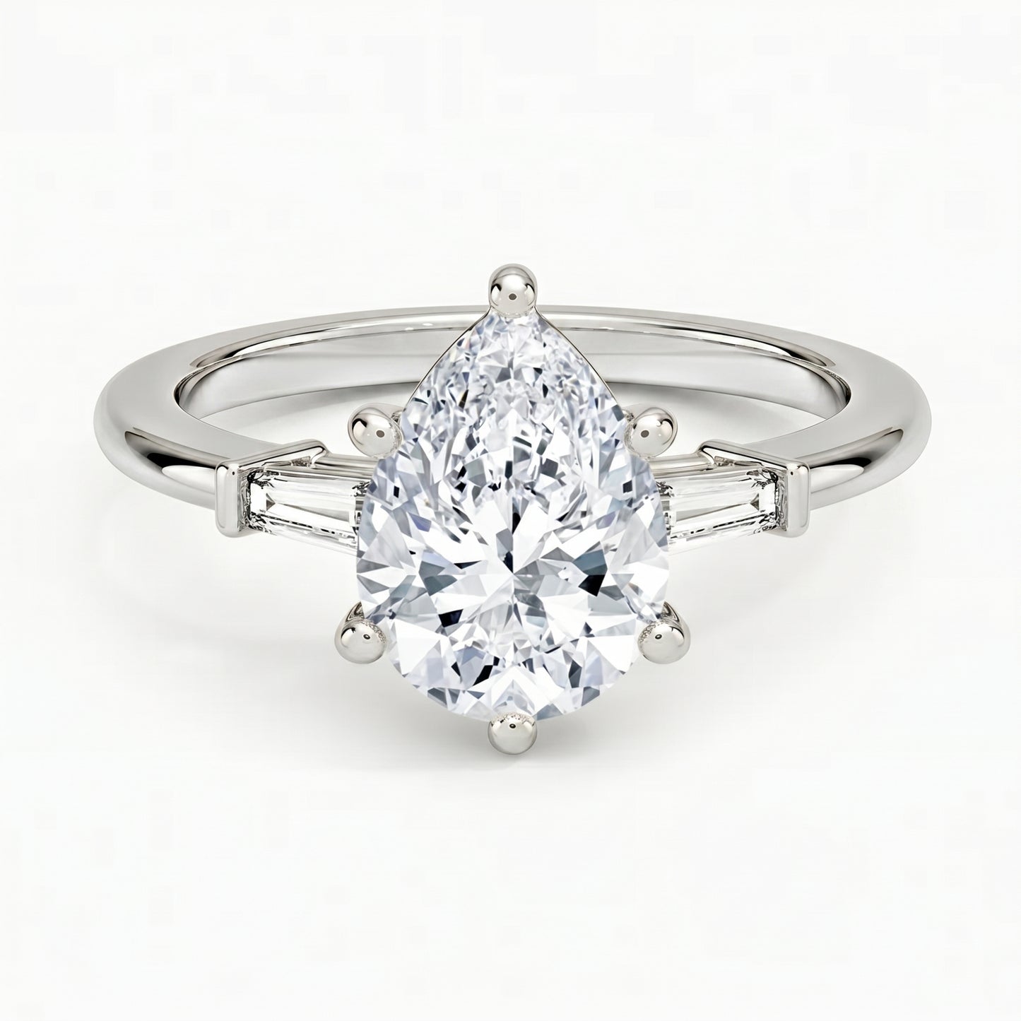 Legacy Pear Three-Stone Ring