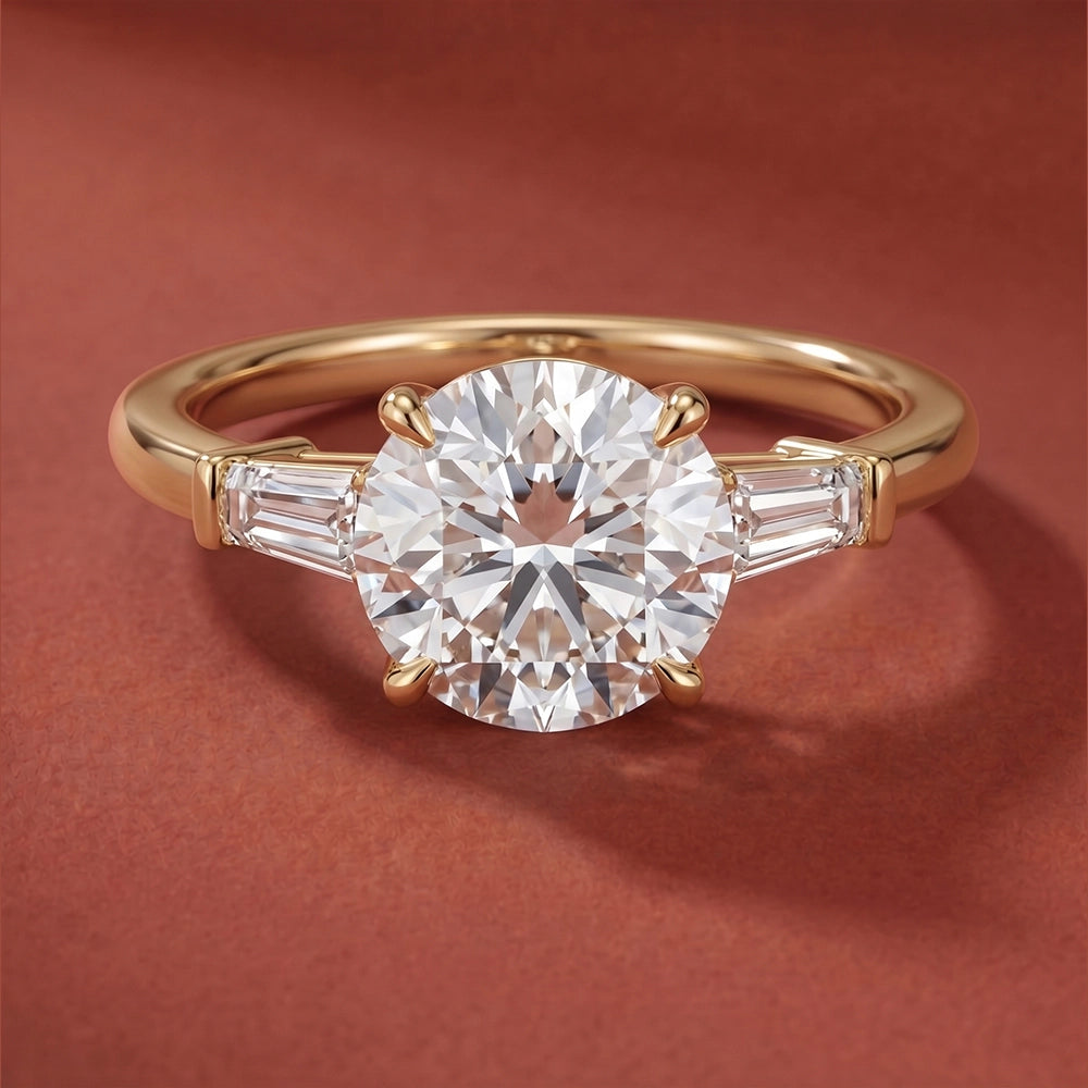 Legacy Round Three-Stone Ring