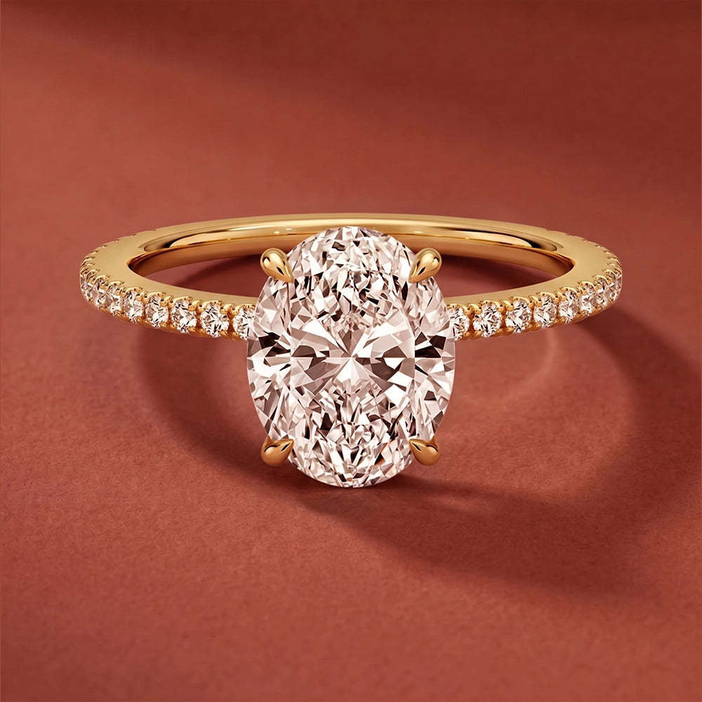 Lumina Pavé Oval Ring