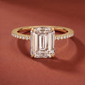 Lumina Pavé Emerald Ring