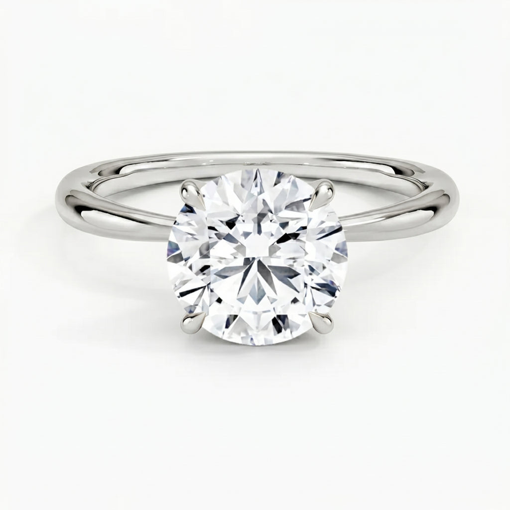 Iris Round Solitaire Ring