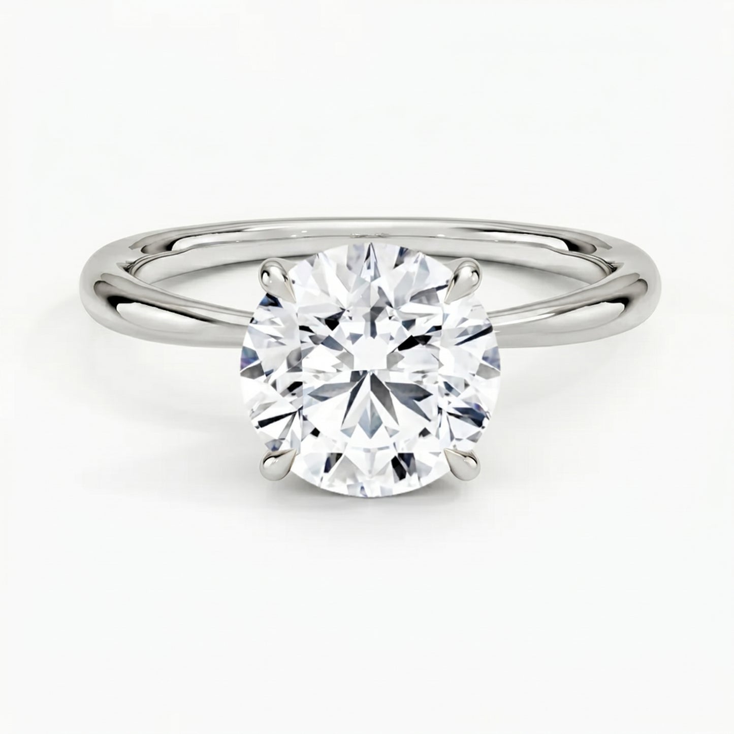 Iris Round Solitaire Ring