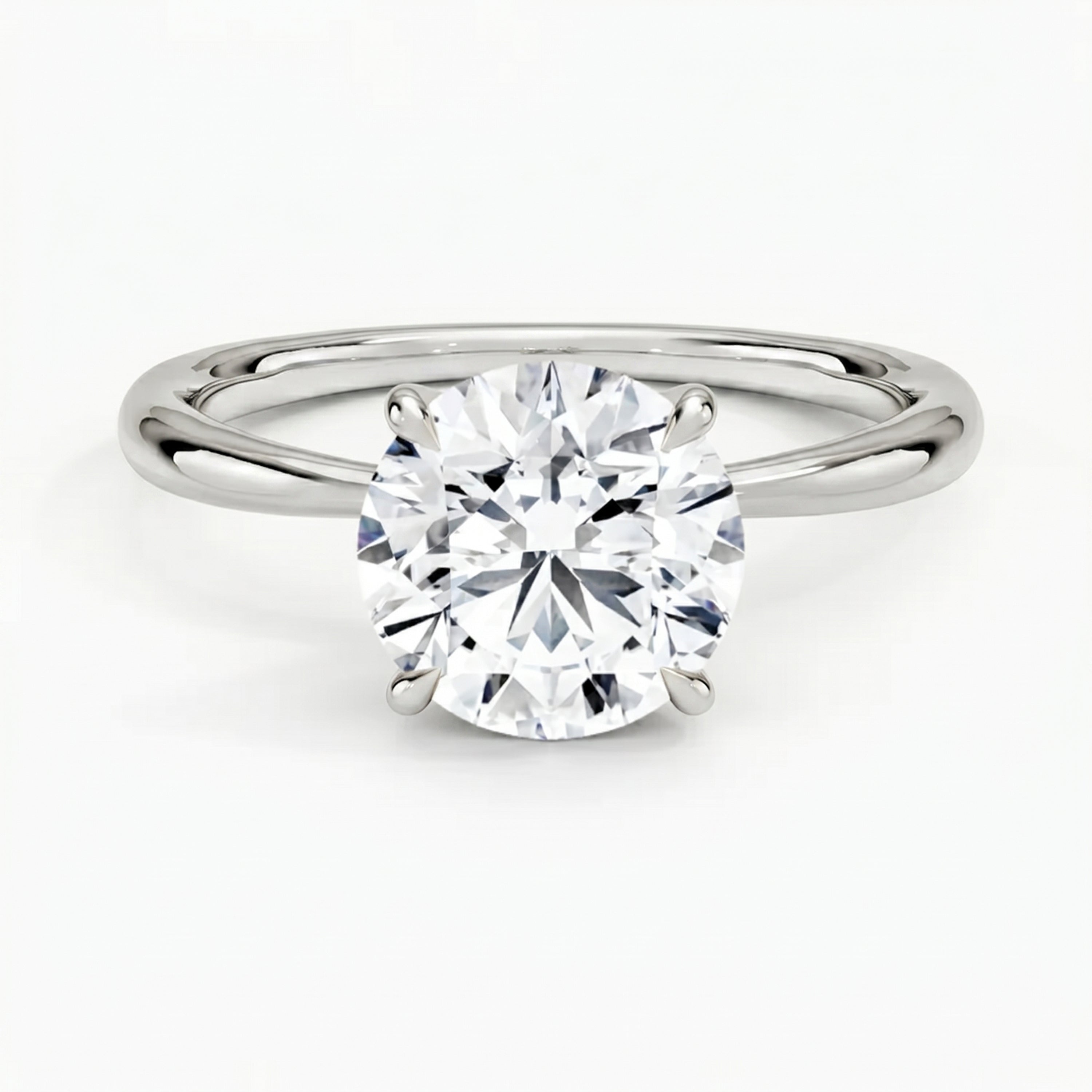 Iris Round Solitaire Ring