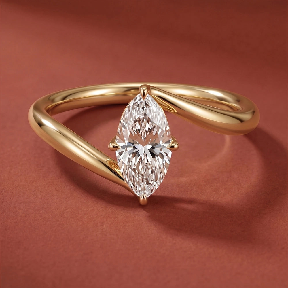 Embrace Marquise Solitaire Ring