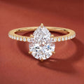 Lumina Pavé Pear Ring