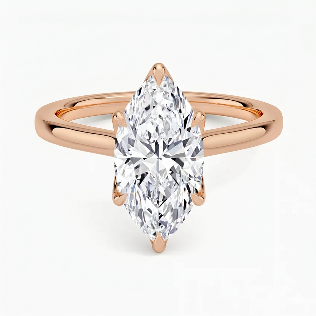 Flora Marquise Solitaire Ring