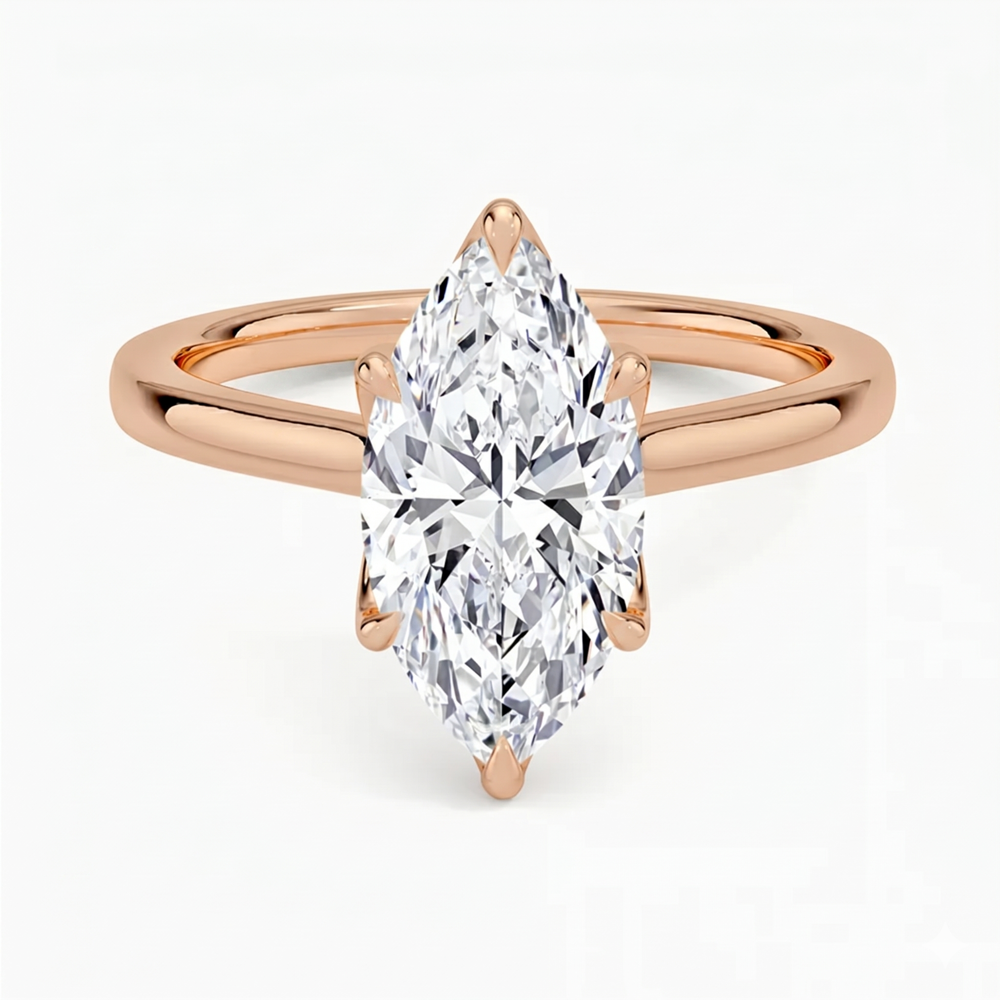 Flora Marquise Solitaire Ring