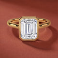 Luna Emerald Solitaire Ring