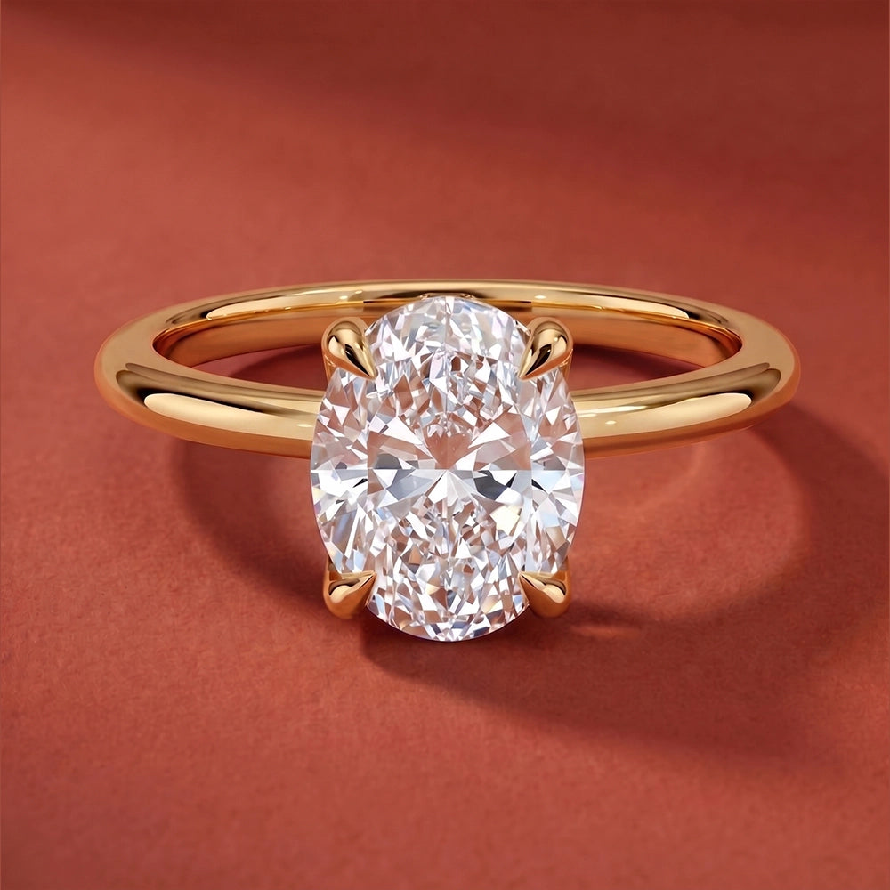 Iris Oval Solitaire Ring