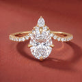 Aurelia Chevron Oval Ring