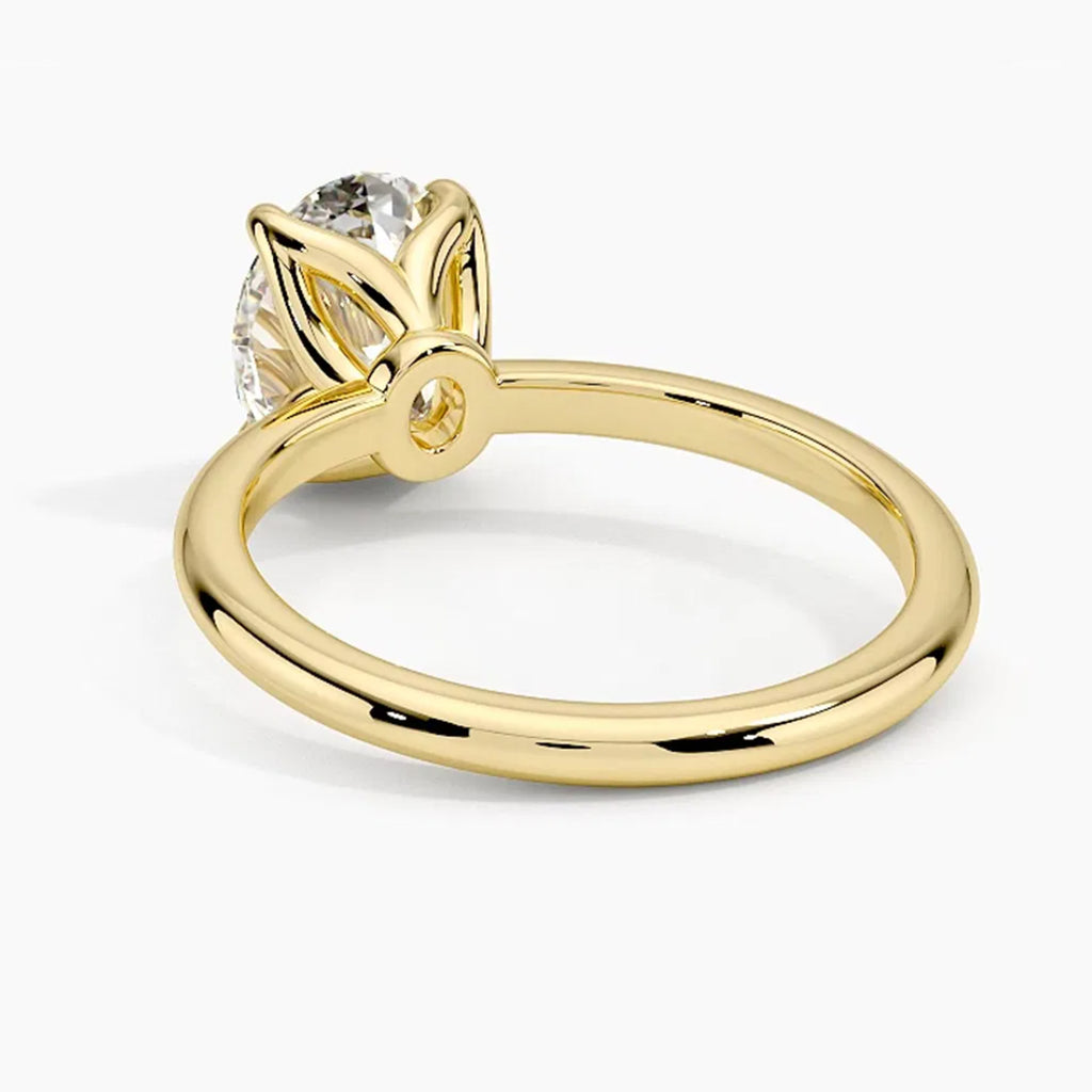Flora Oval Solitaire Ring