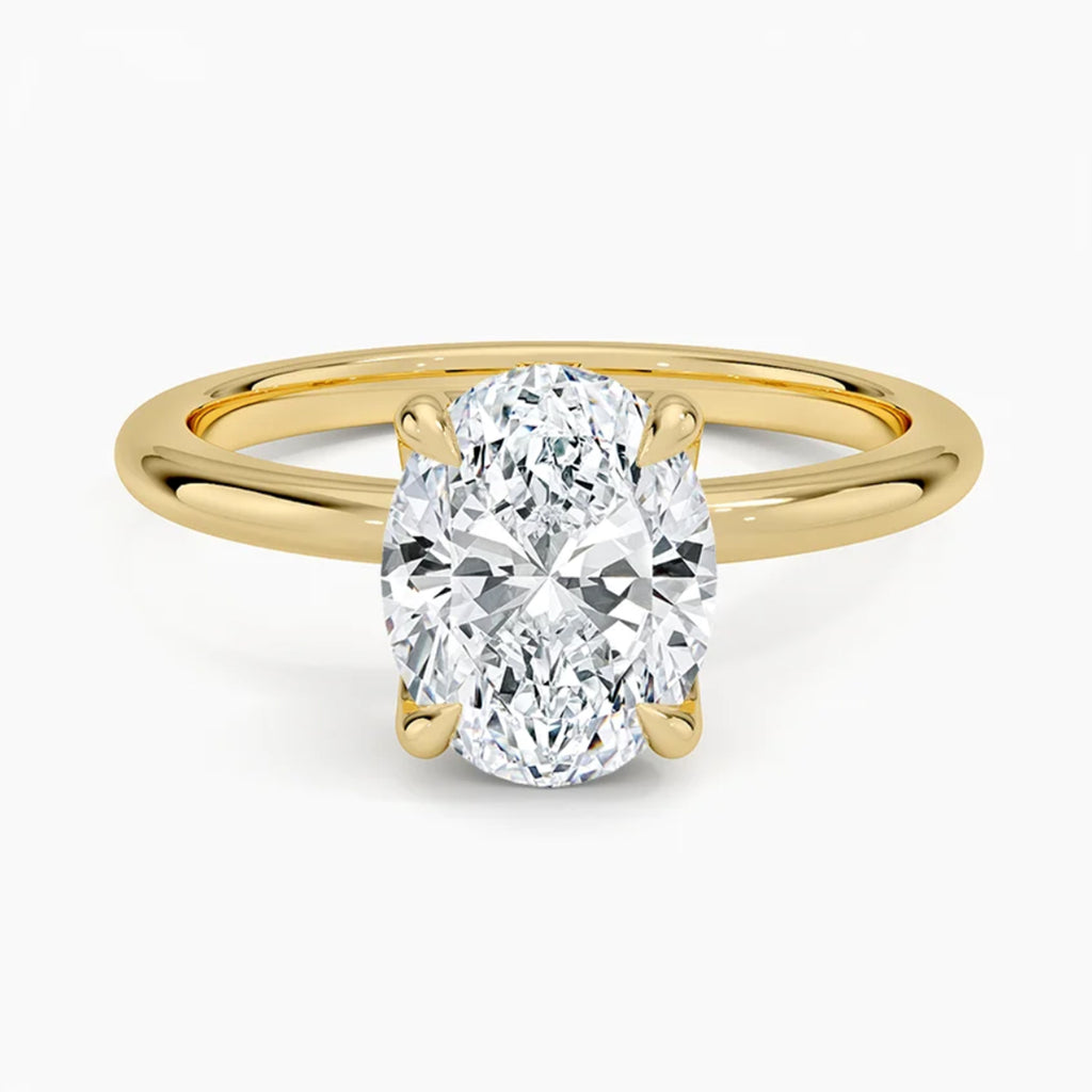 Flora Oval Solitaire Ring