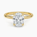 Flora Oval Solitaire Ring