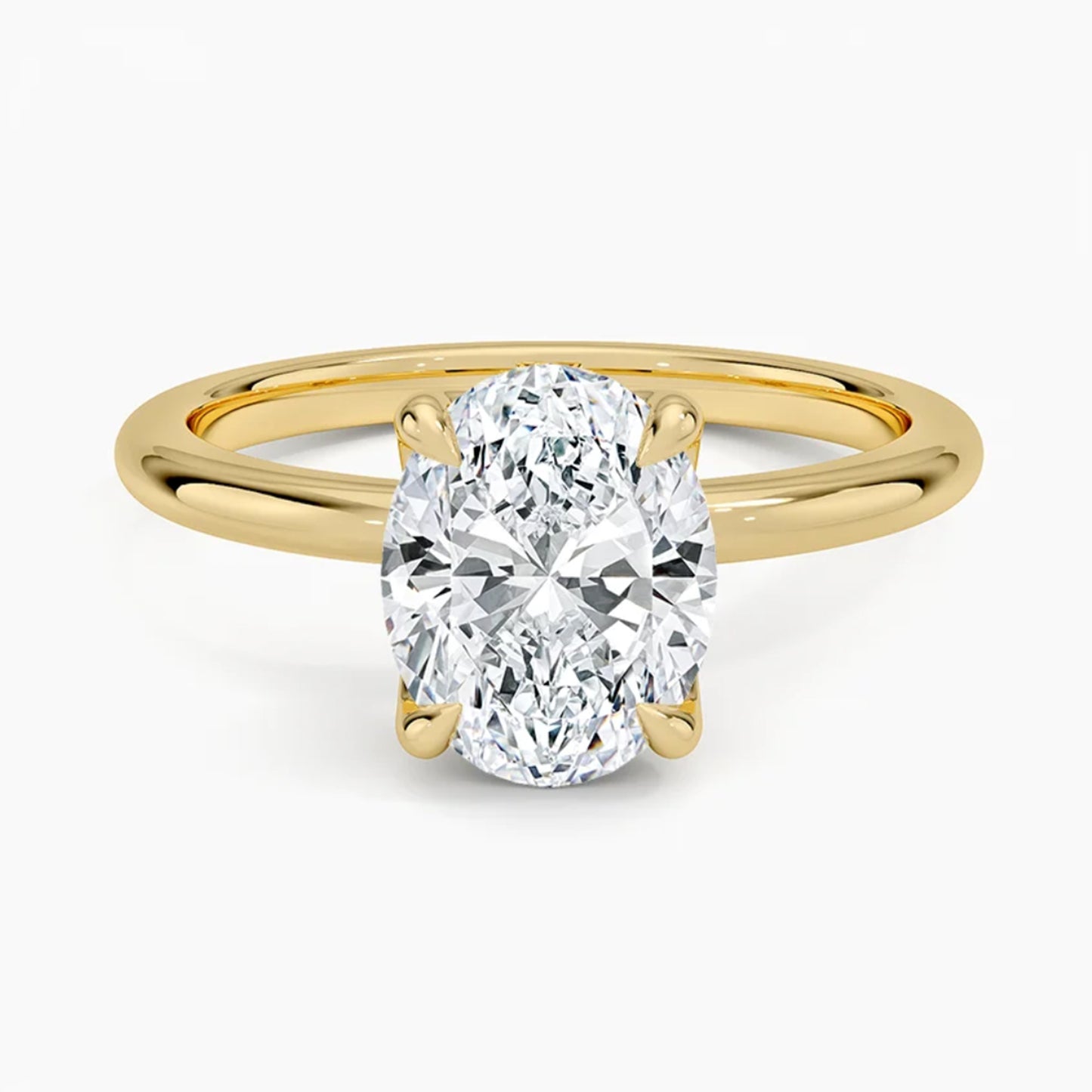 Flora Oval Solitaire Ring