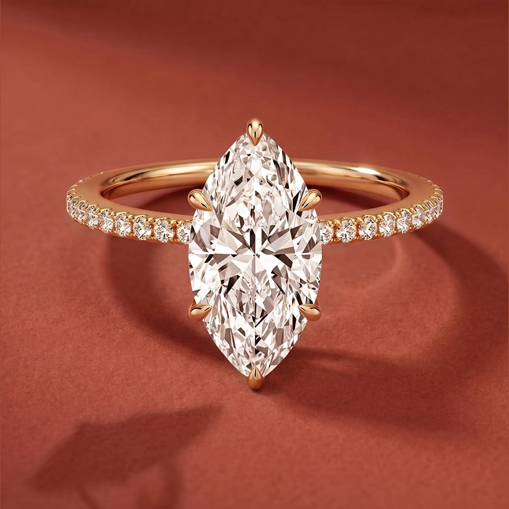 Lumina Pavé Marquise Ring