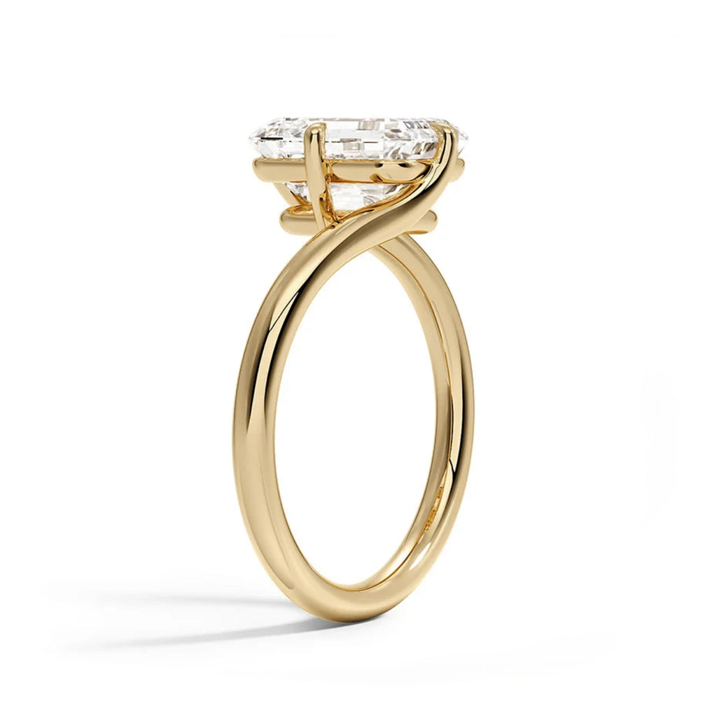 Embrace Pear Solitaire Ring