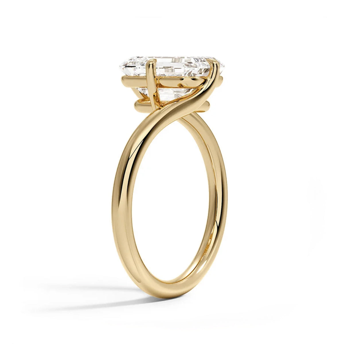 Embrace Pear Solitaire Ring