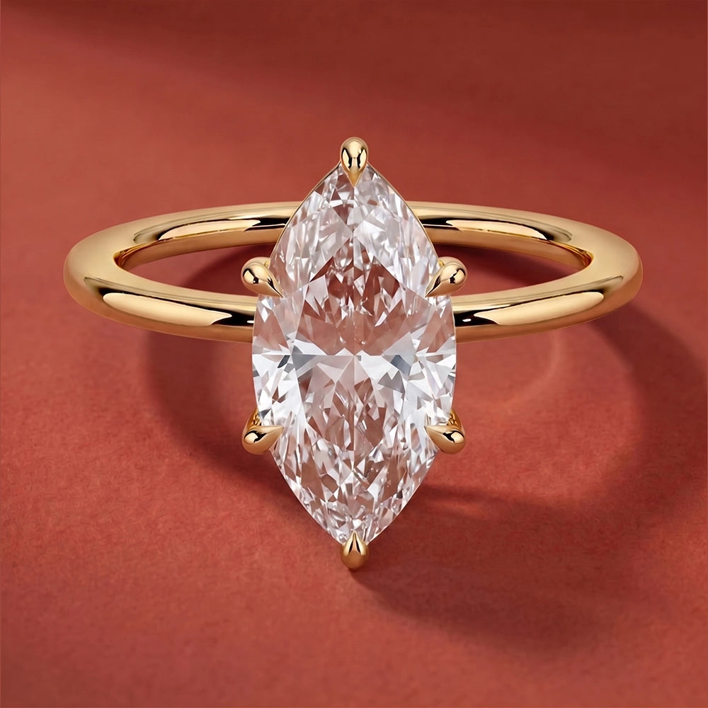 Classic Six-Prong Marquise Solitaire Ring
