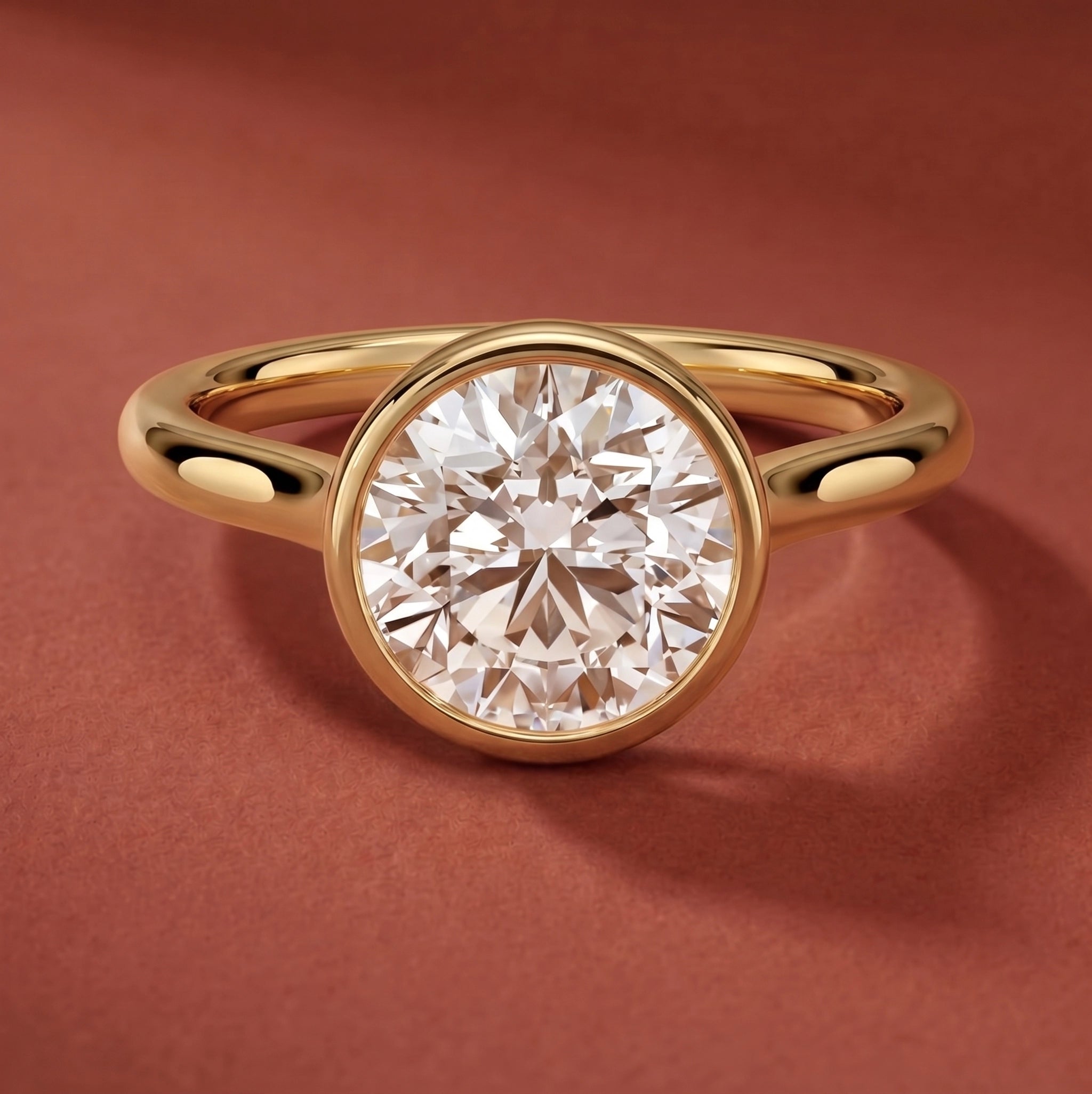 Luna Round Solitaire Ring
