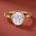 Luna Oval Solitaire Ring
