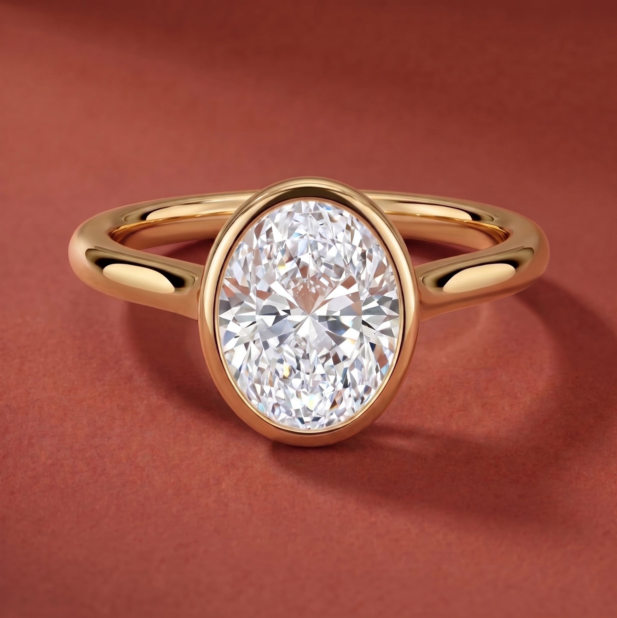Luna Oval Solitaire Ring