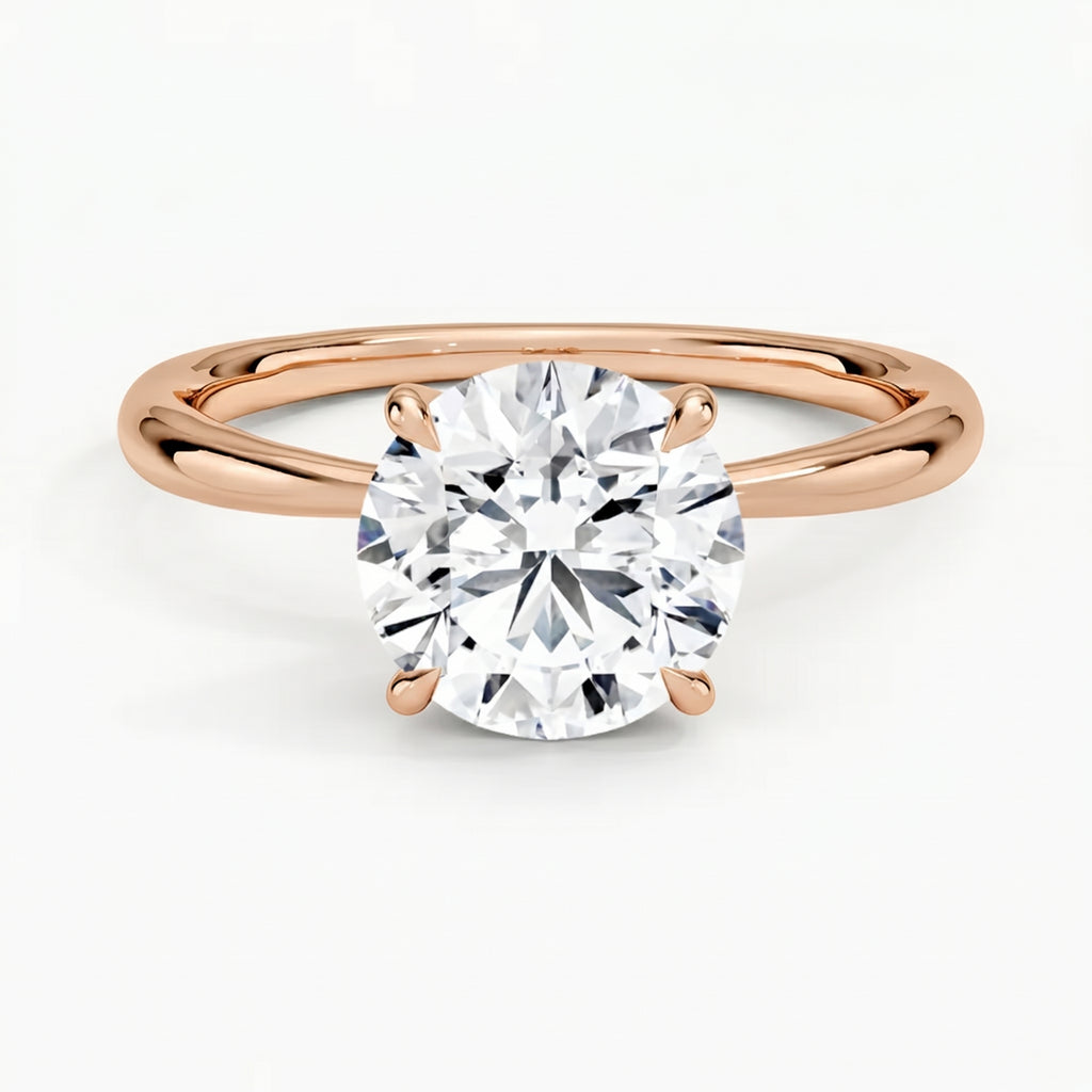 Iris Round Solitaire Ring