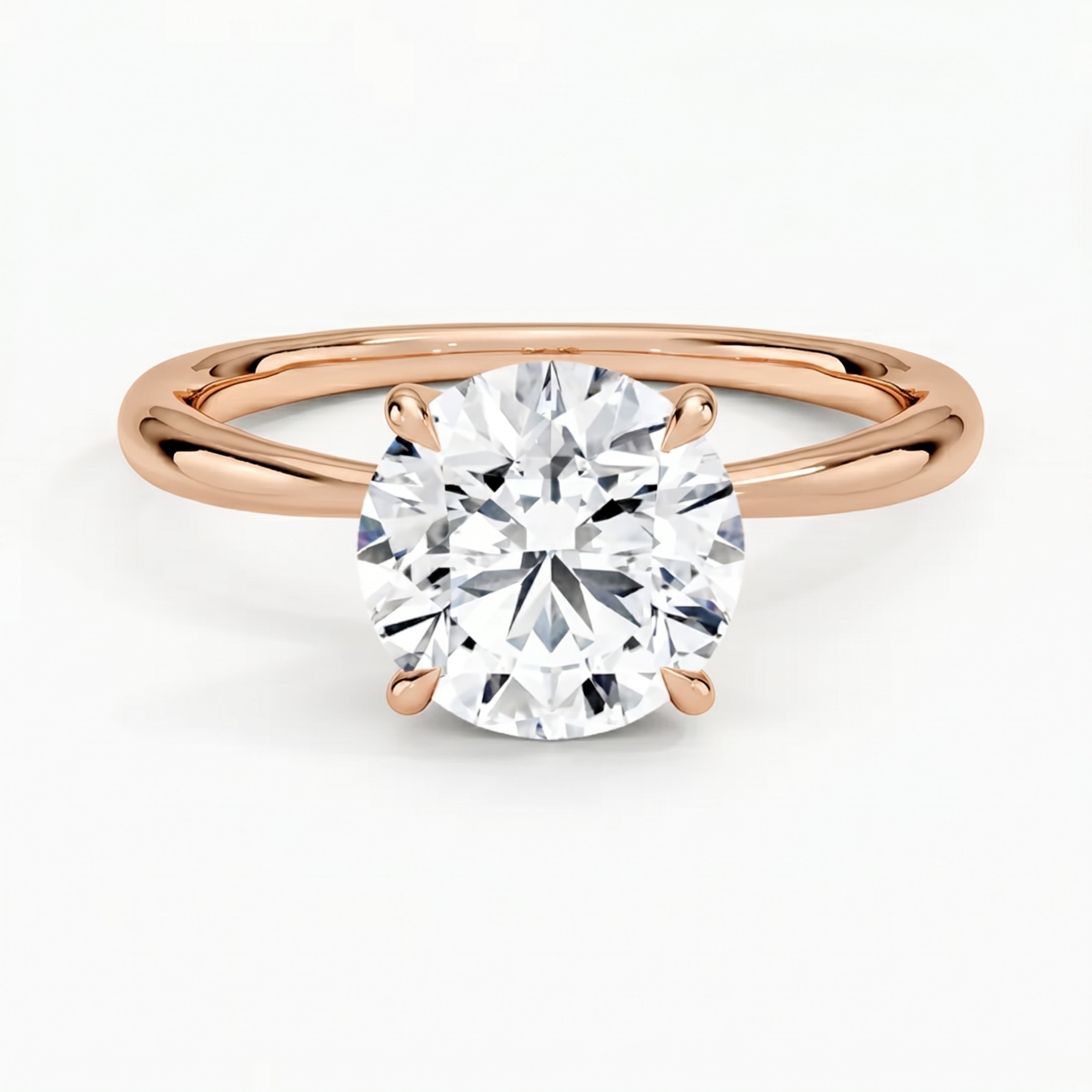 Iris Round Solitaire Ring