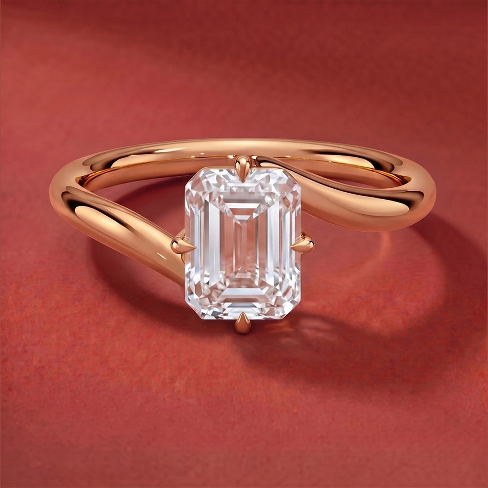 Embrace Emerald Solitaire Ring