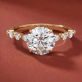 Ivy Hidden Halo Round Ring