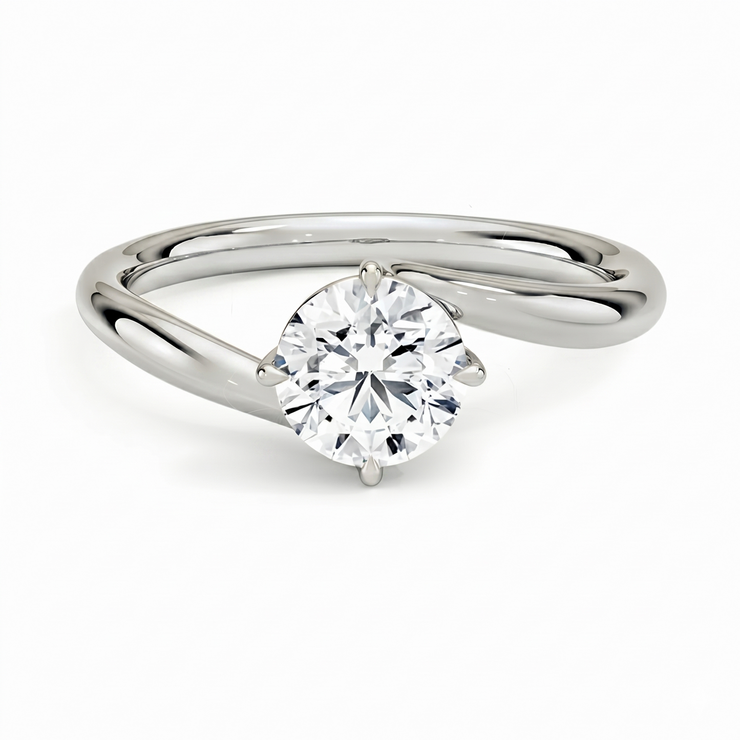 Embrace Round Solitaire Ring