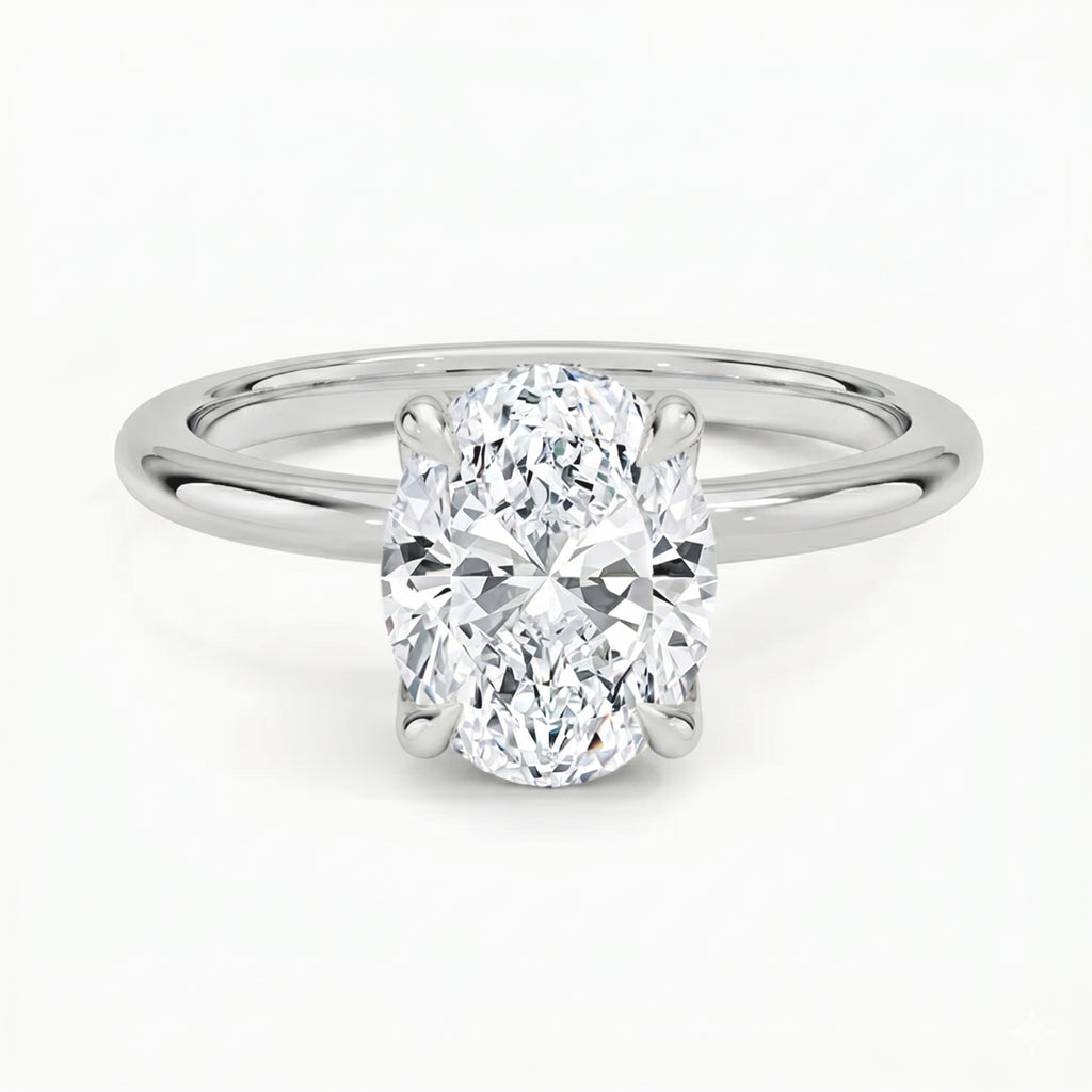 Flora Oval Solitaire Ring