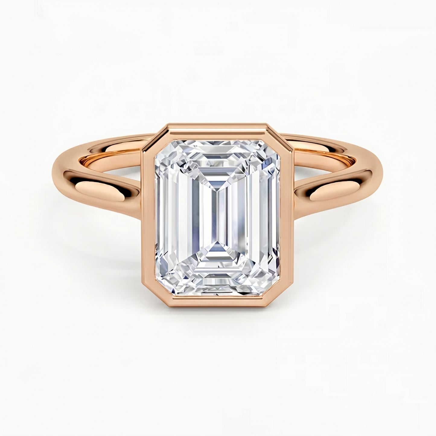 Luna Emerald Solitaire Ring