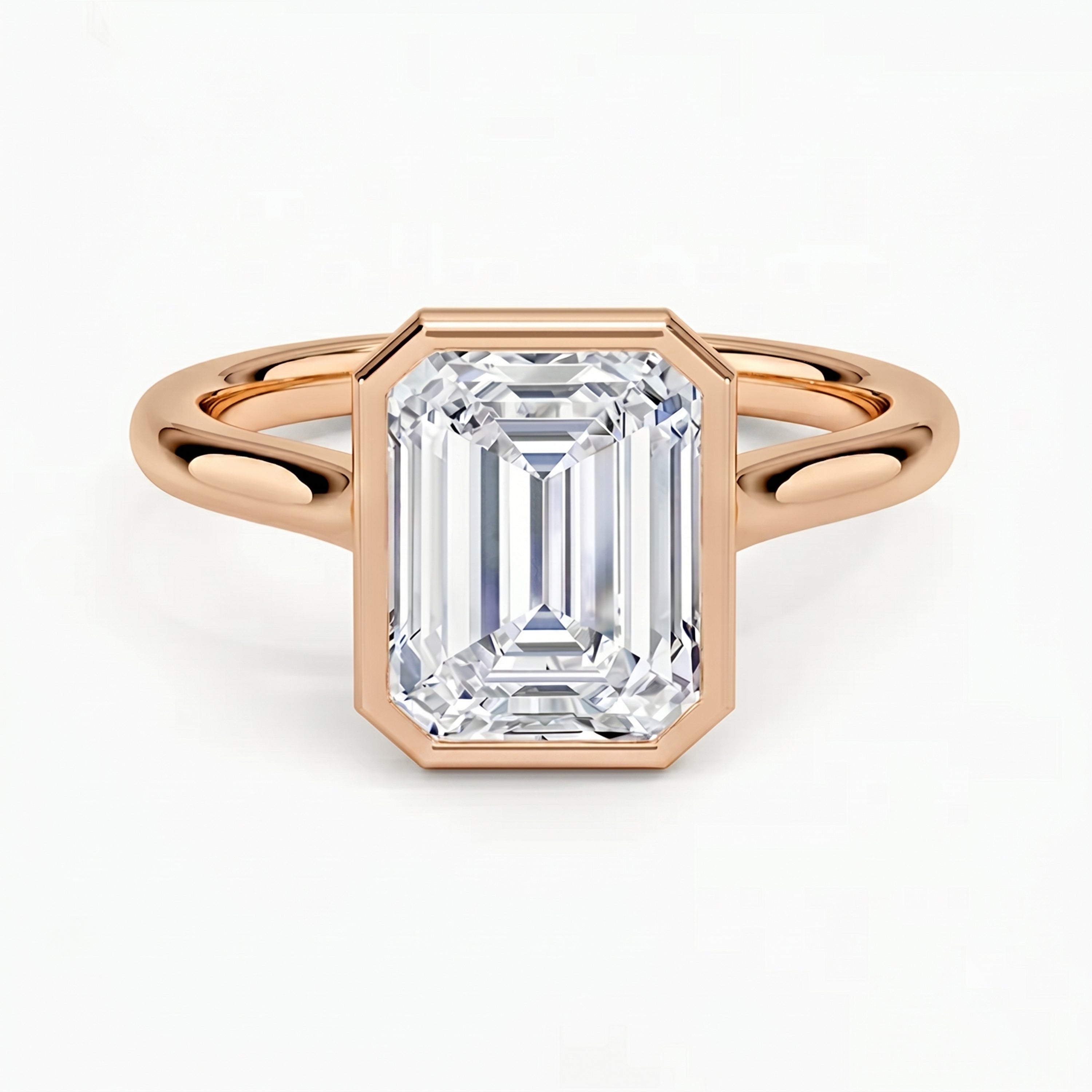 Luna Emerald Solitaire Ring