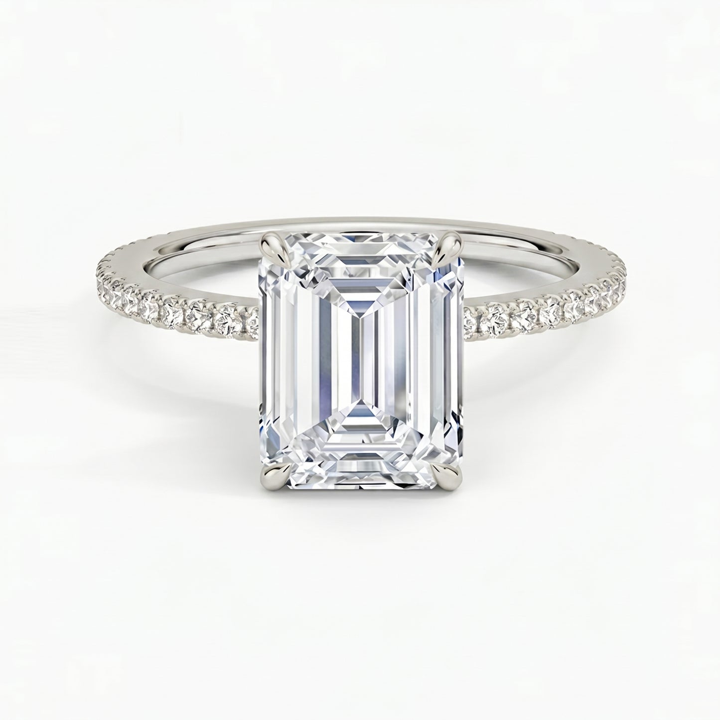 Lumina Pavé Emerald Ring