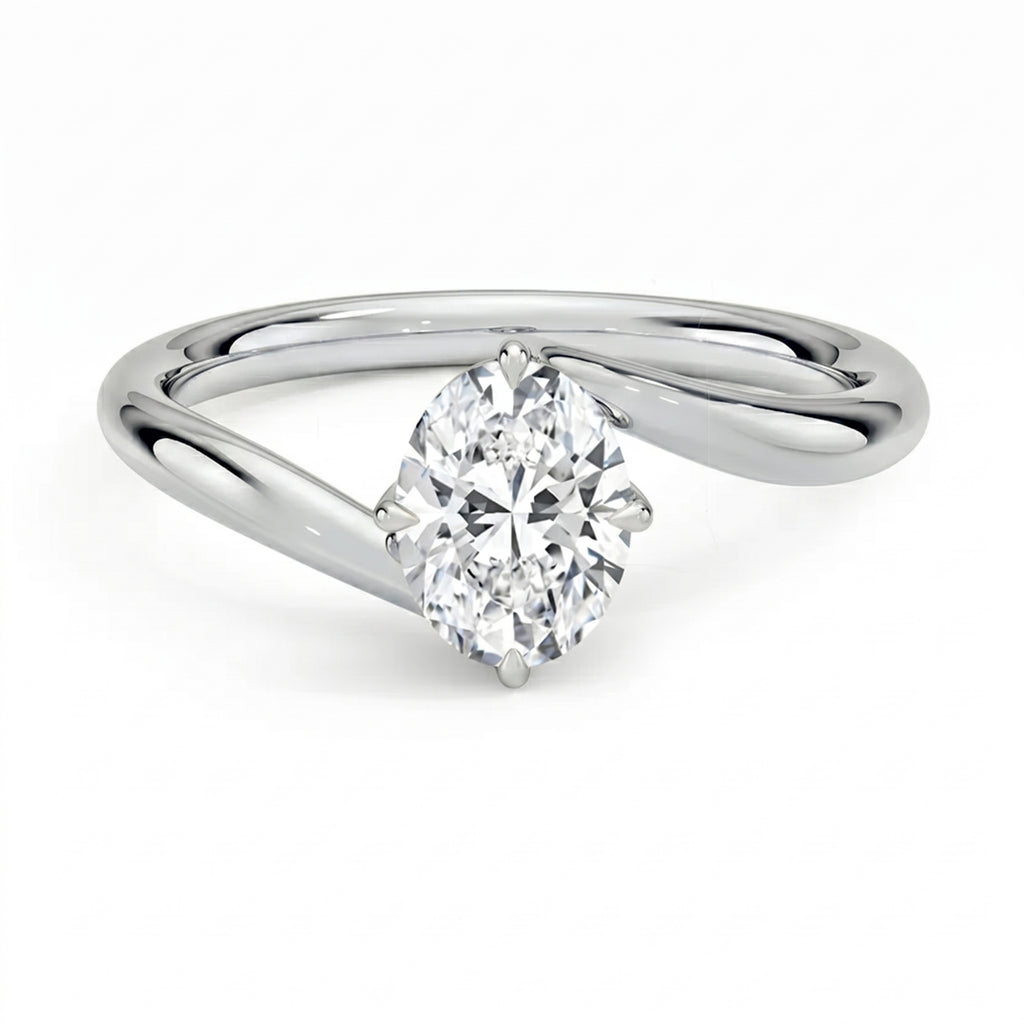 Embrace Oval Solitaire Ring