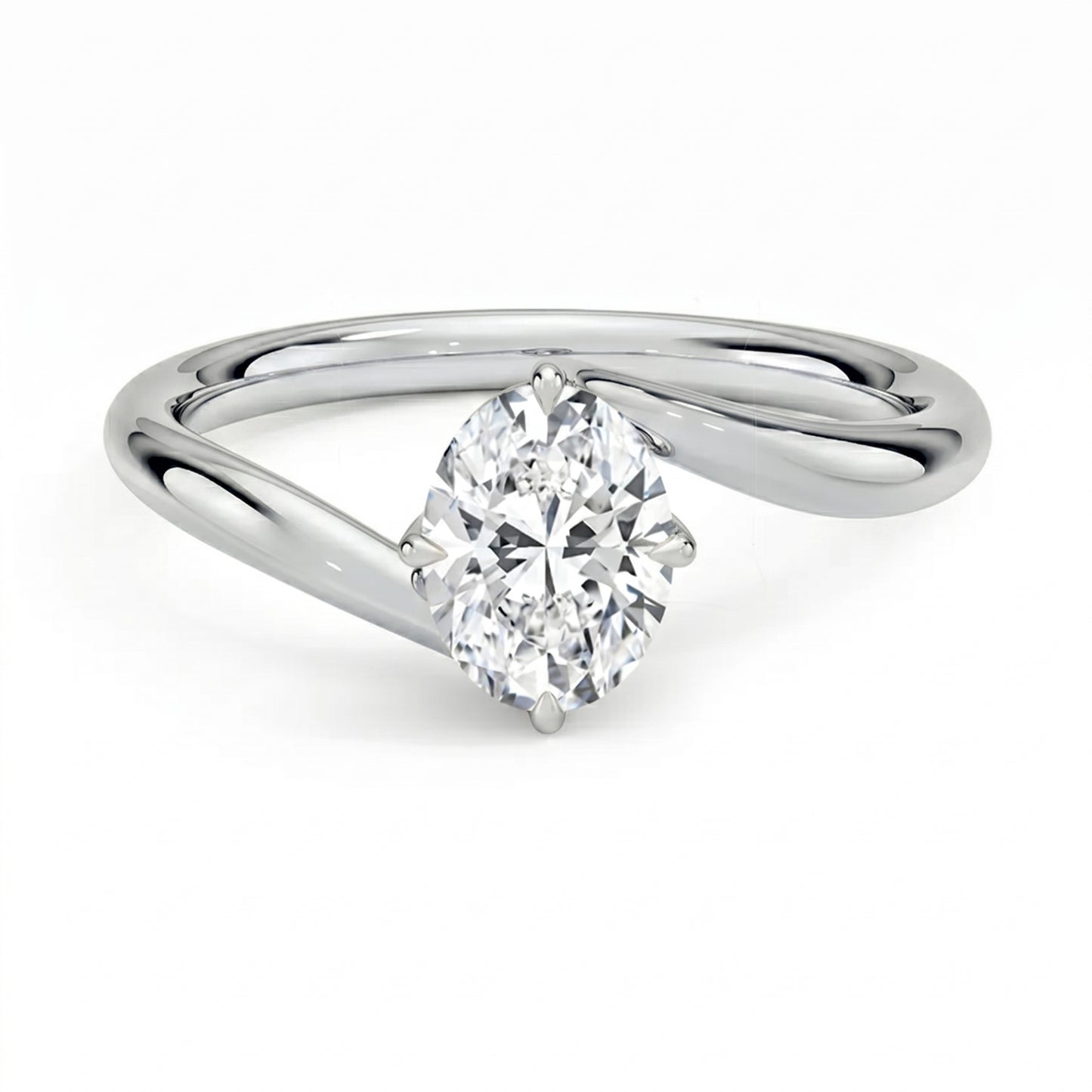 Embrace Oval Solitaire Ring