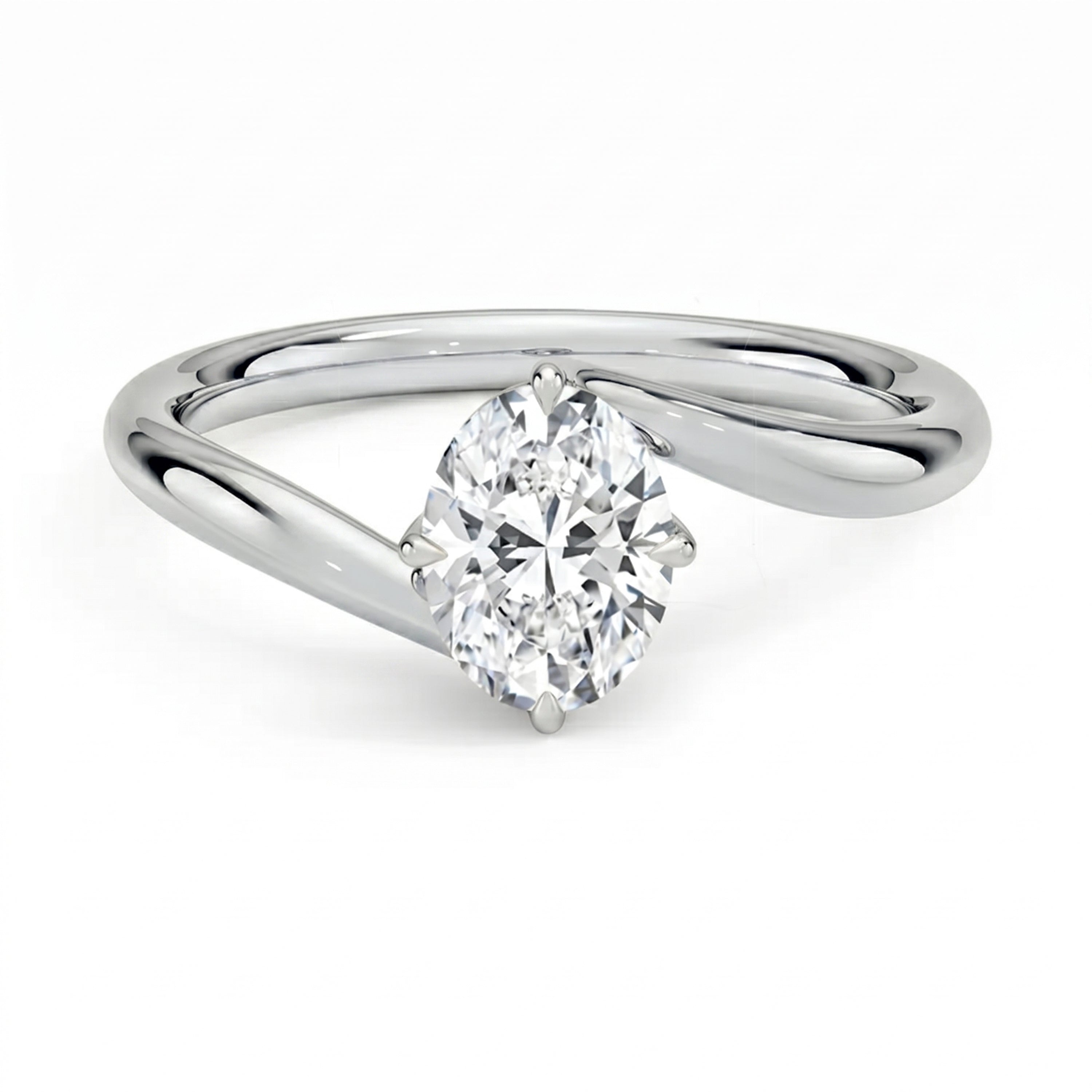 Embrace Oval Solitaire Ring