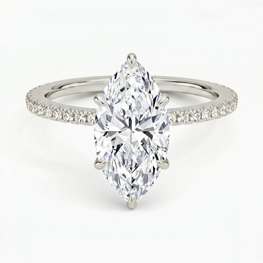 Lumina Pavé Marquise Ring