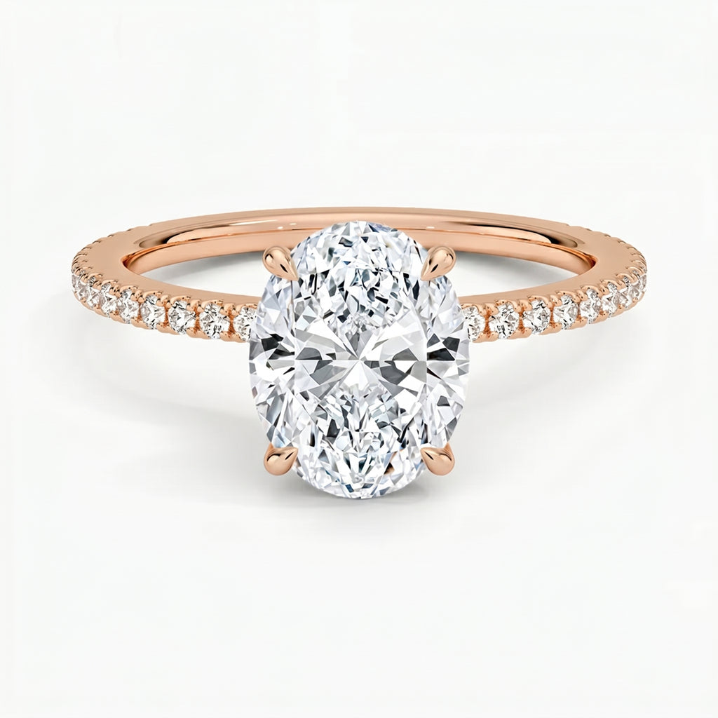 Lumina Pavé Oval Ring