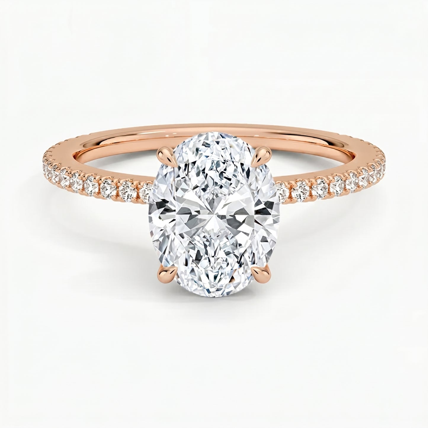 Lumina Pavé Oval Ring