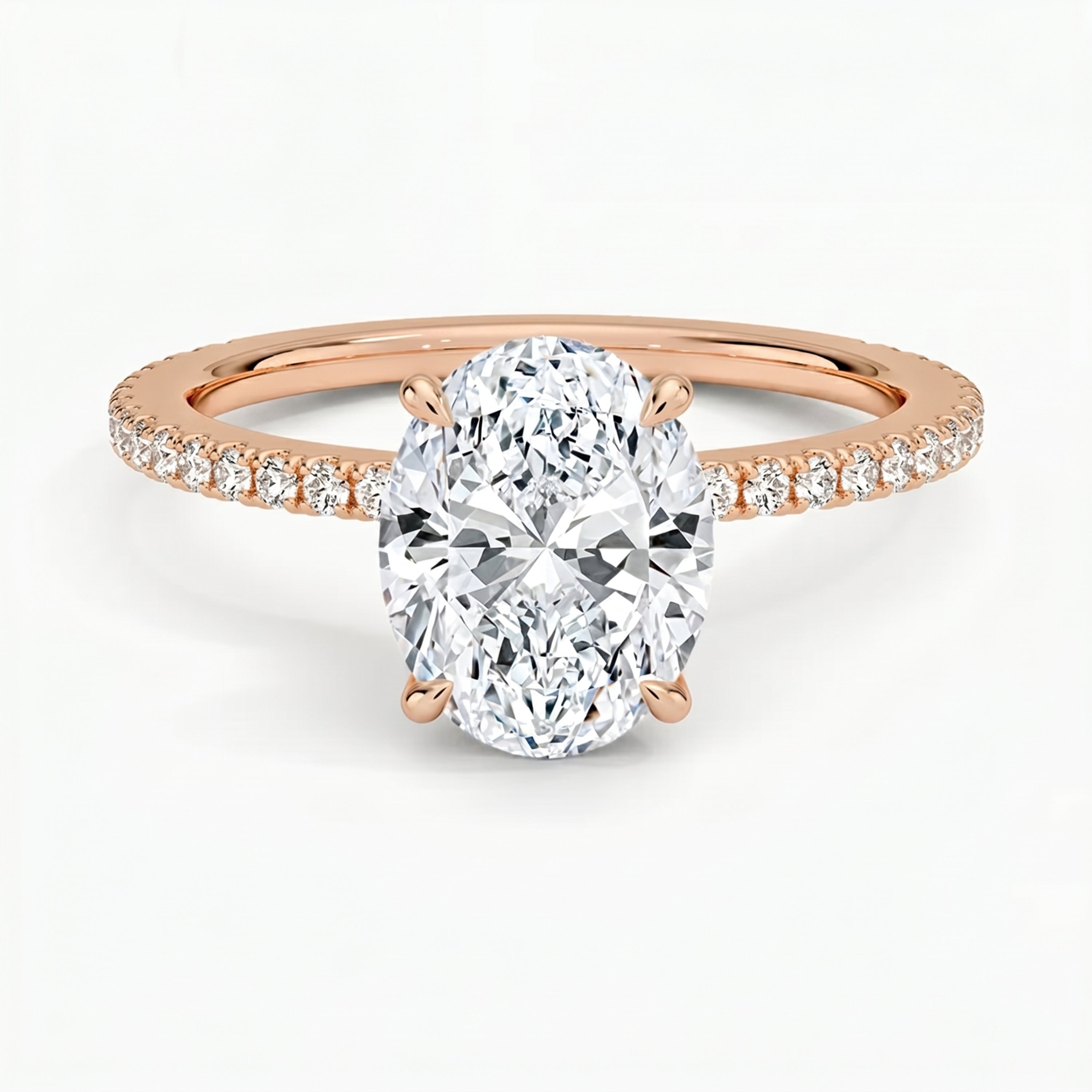 Lumina Pavé Oval Ring
