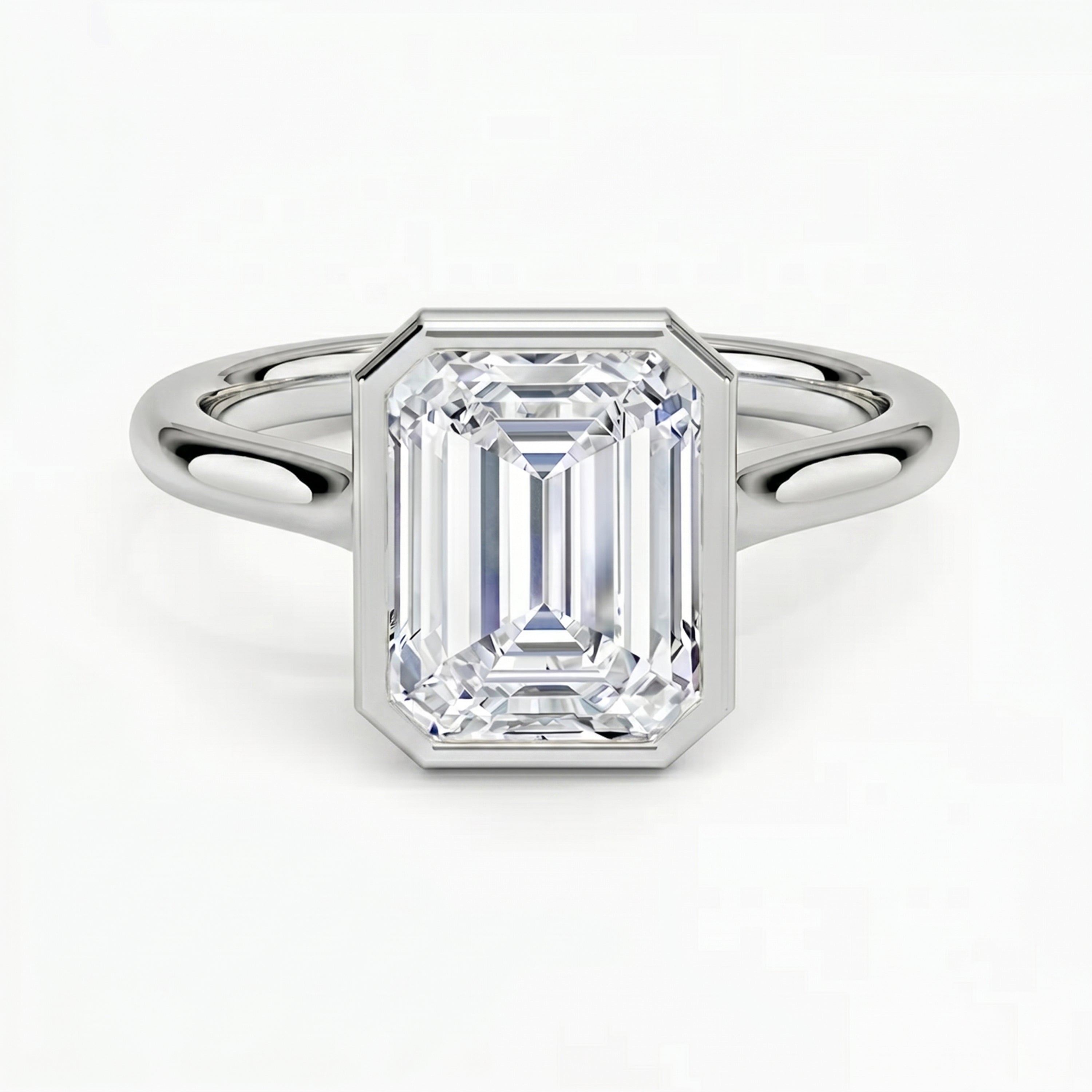Luna Emerald Solitaire Ring