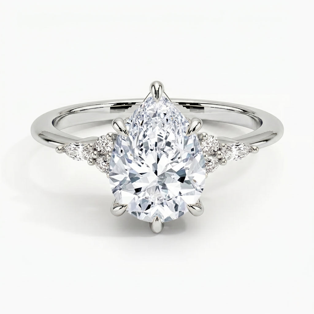 Laurel Pear Ring