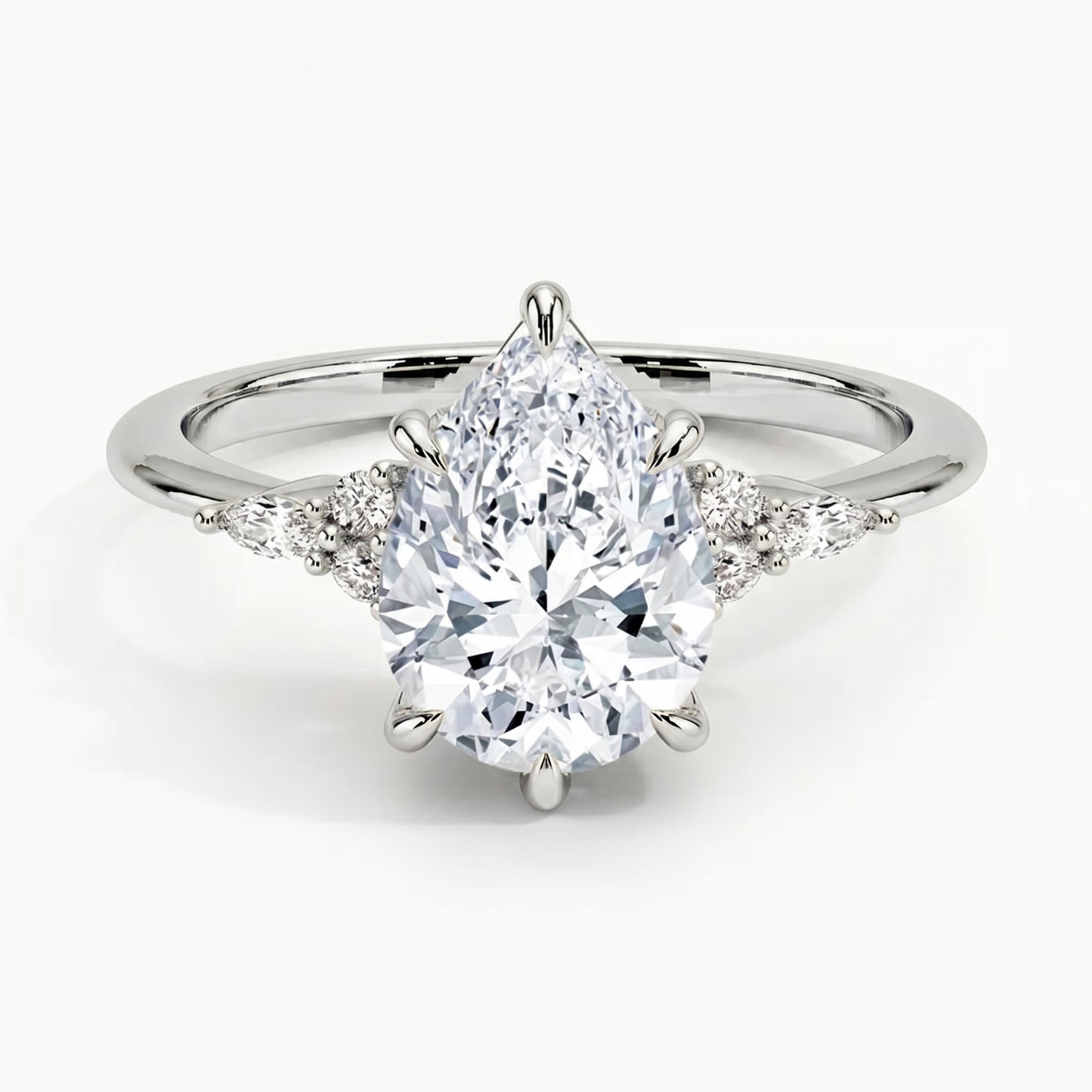 Laurel Pear Ring
