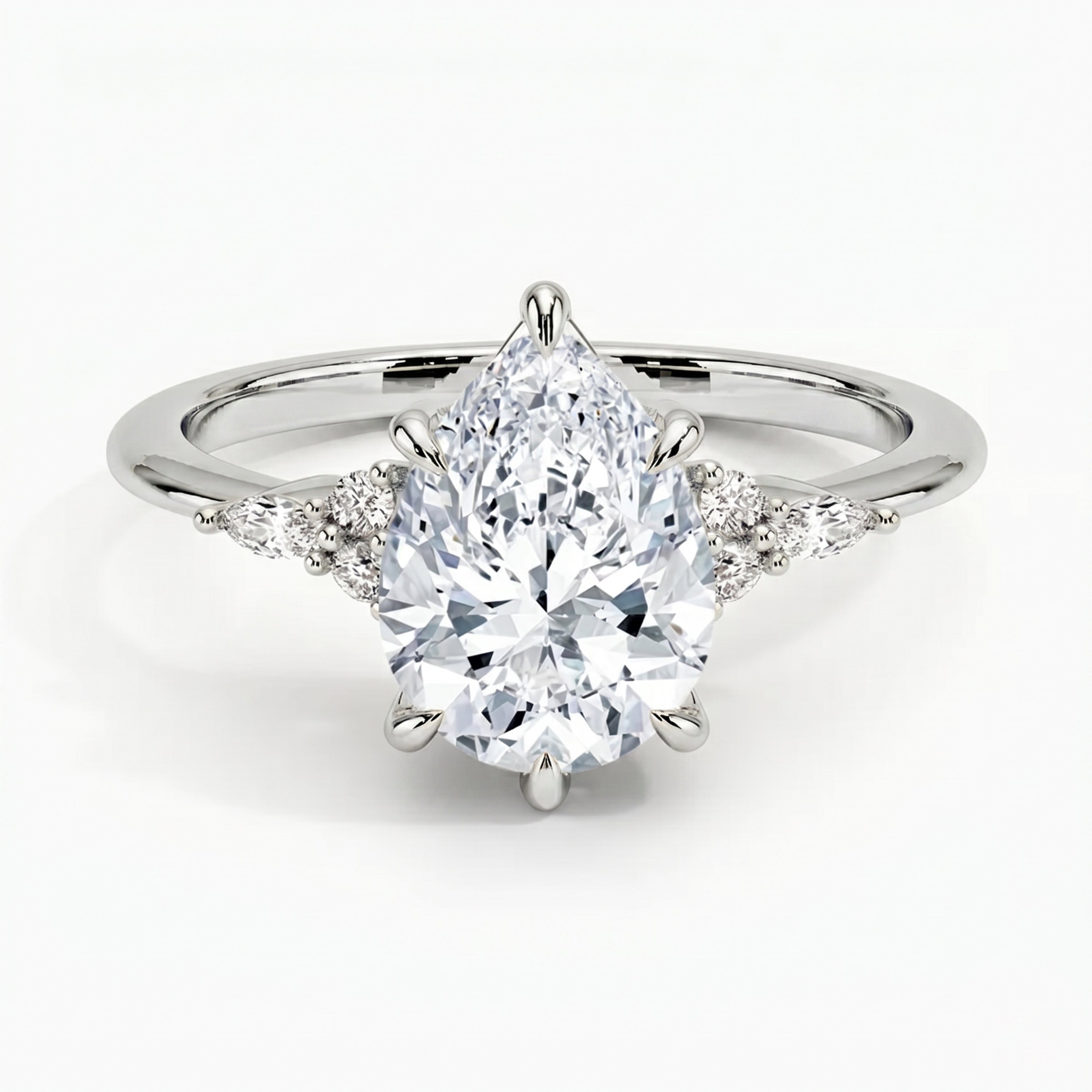 Laurel Pear Ring