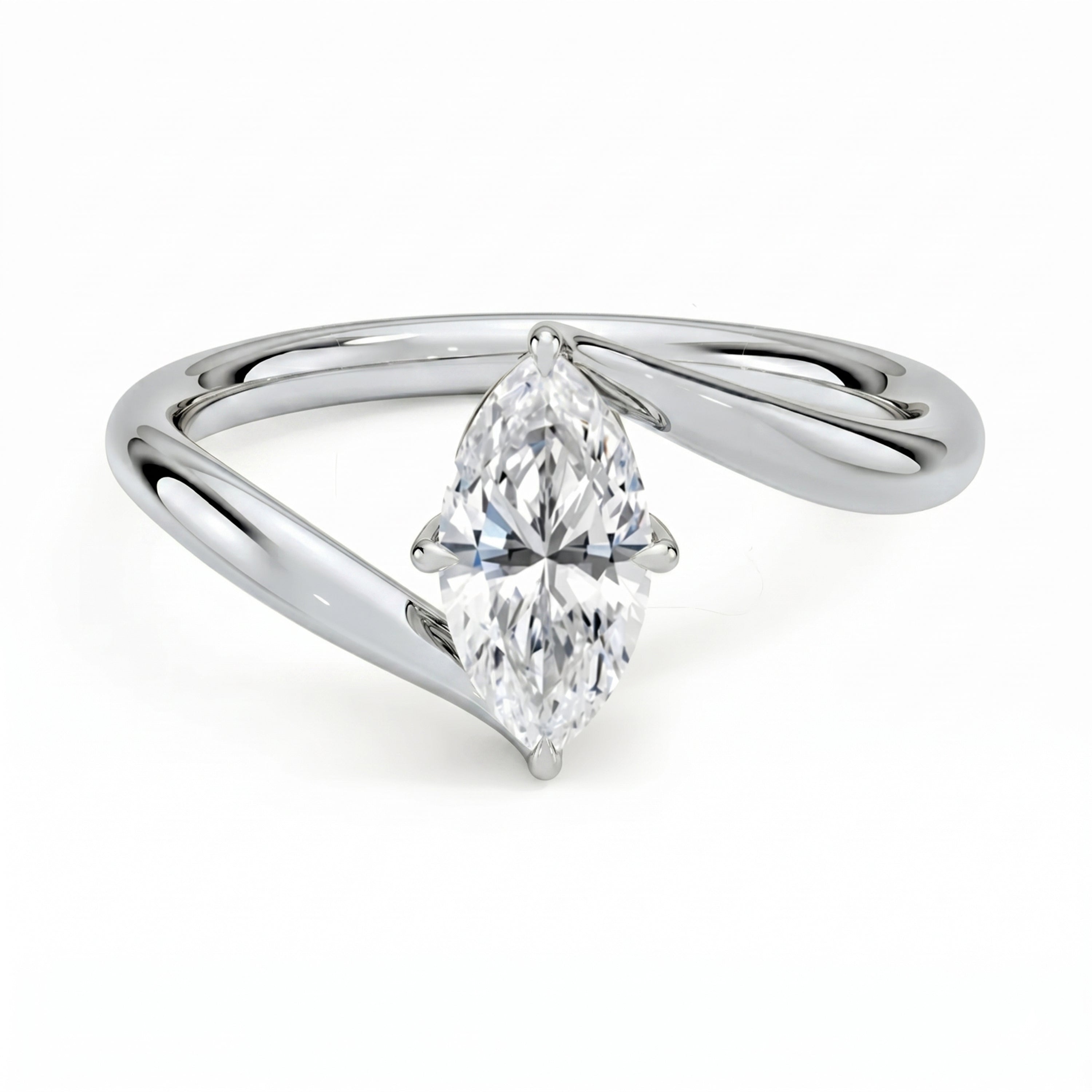 Embrace Marquise Solitaire Ring