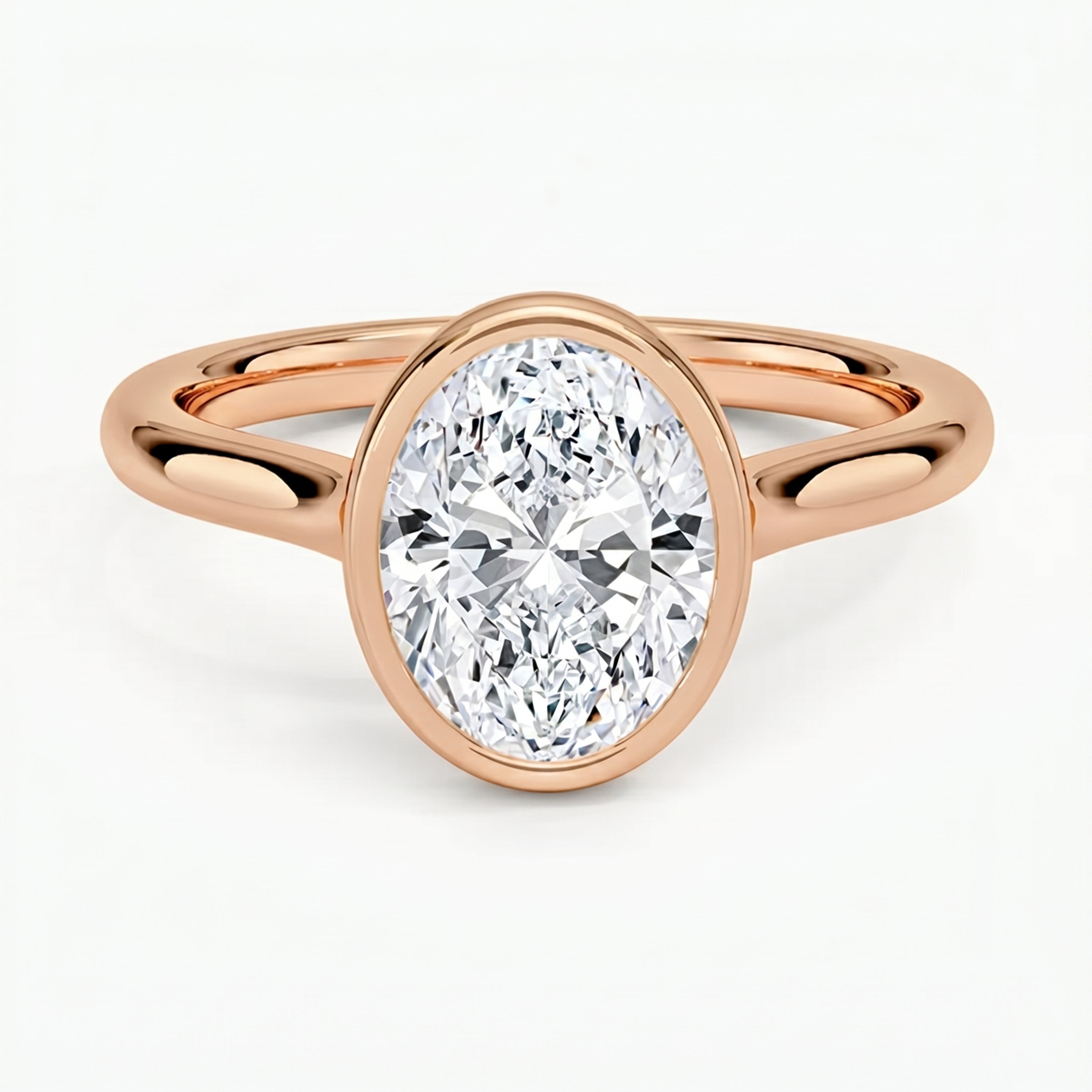 Luna Oval Solitaire Ring