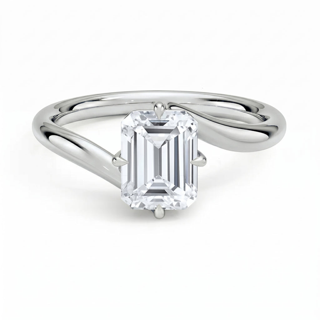 Embrace Emerald Solitaire Ring