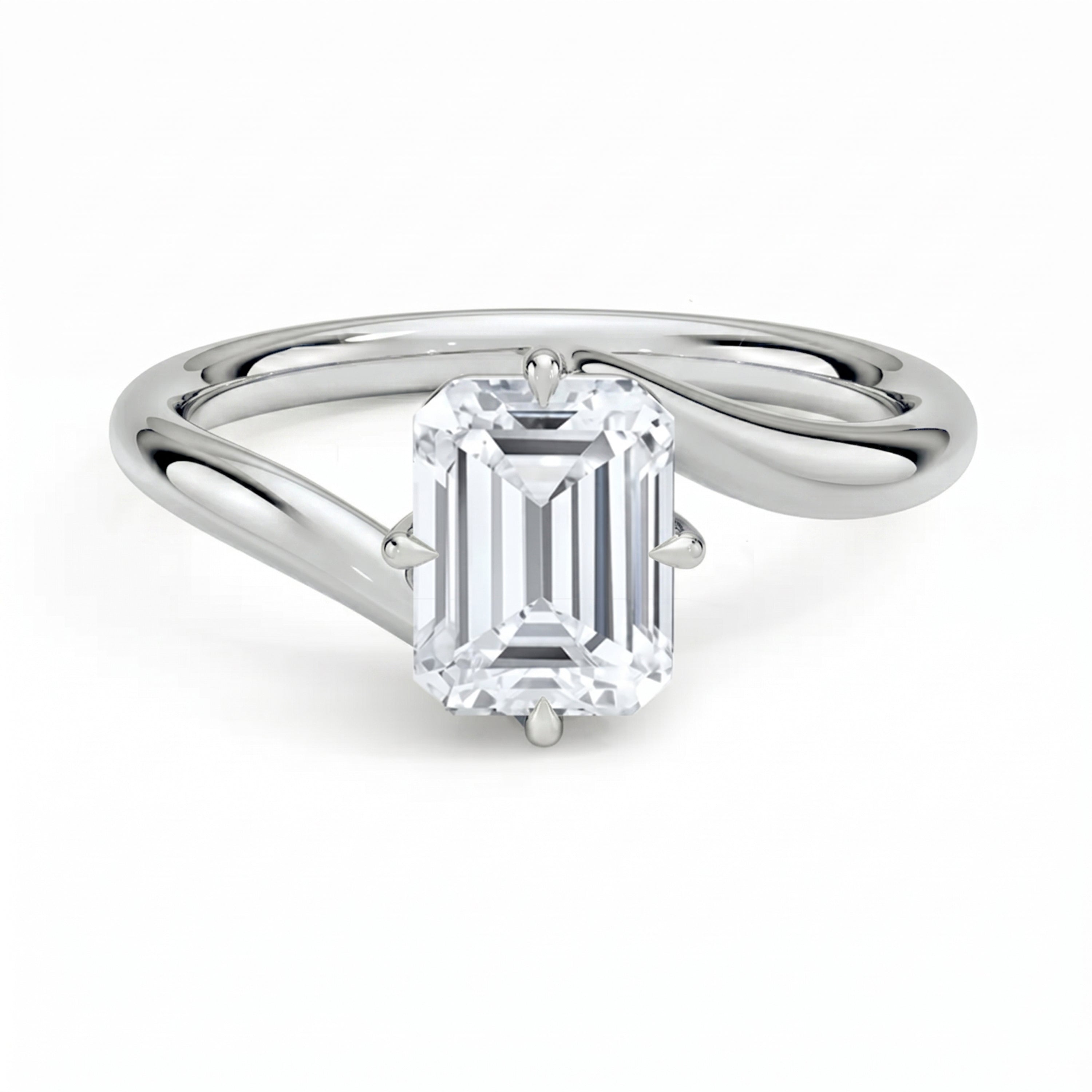 Embrace Emerald Solitaire Ring