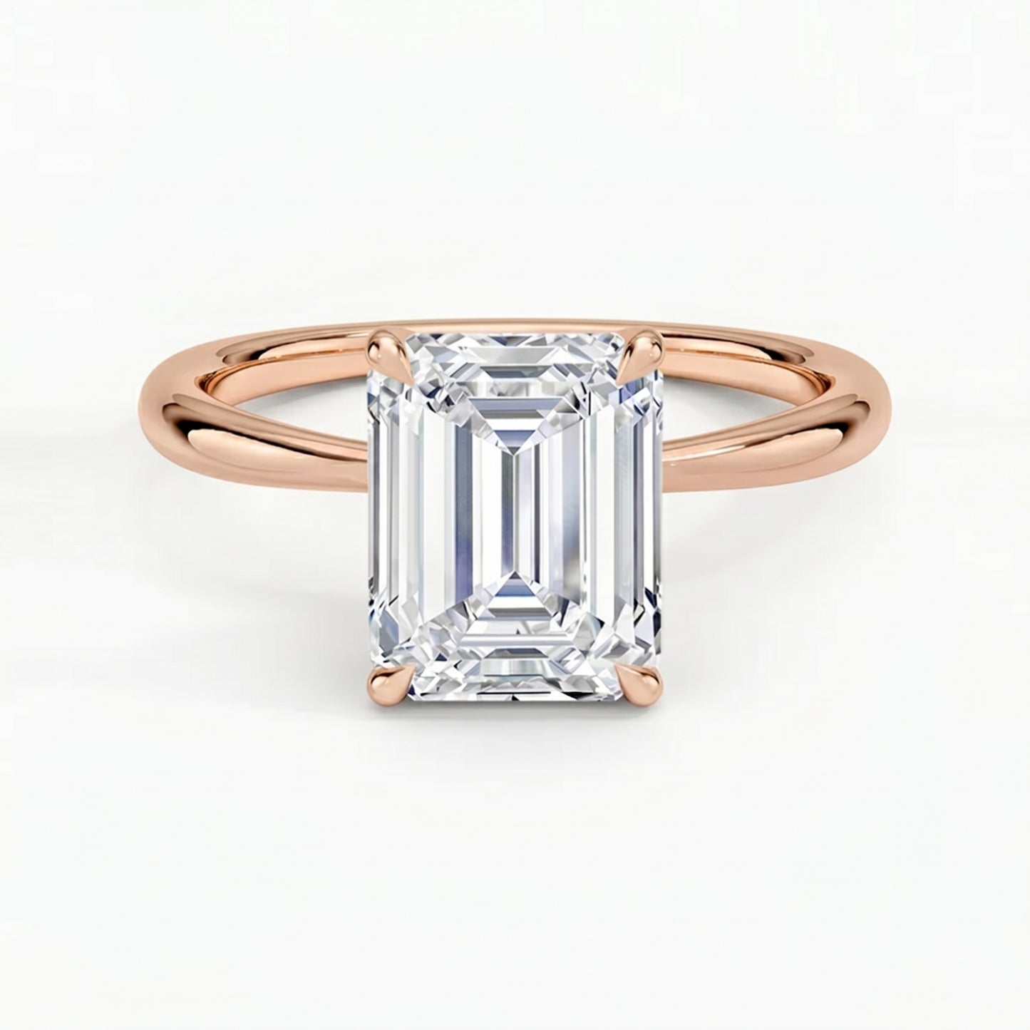 Iris Emerald Solitaire Ring